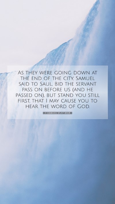 Picture 07 - 1 Samuel 9:27 WEB Mobile Phone Wallpaper - As they were going down at the end of the city, - Mobile Bible Verse Wallpaper