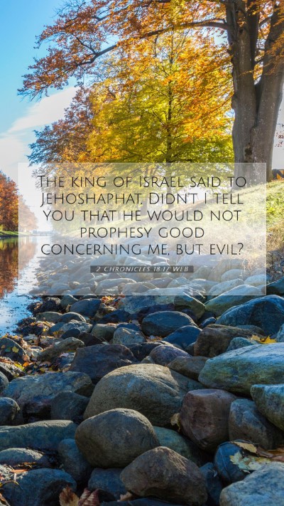 Picture 07 - 2 Chronicles 18:17 WEB Mobile Phone Wallpaper - The king of Israel said to Jehoshaphat, Didn't I - Mobile Bible Verse Wallpaper