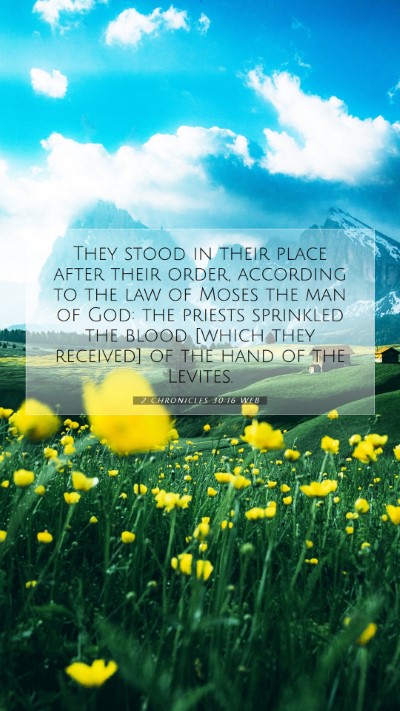 Picture 07 - 2 Chronicles 30:16 WEB Mobile Phone Wallpaper - They stood in their place after their order, - Mobile Bible Verse Wallpaper
