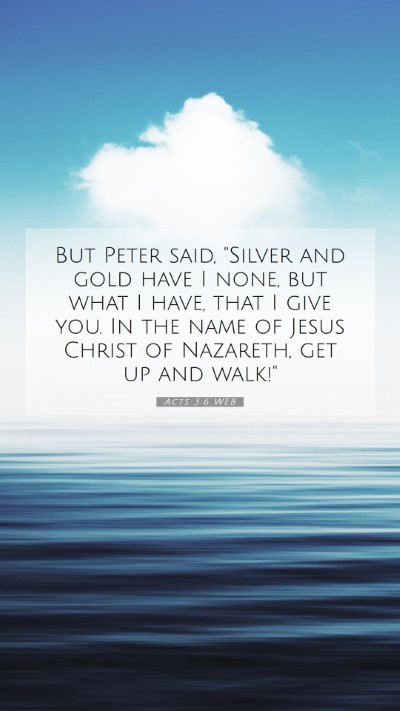 Picture 07 - Acts 3:6 WEB Mobile Phone Wallpaper - But Peter said, 