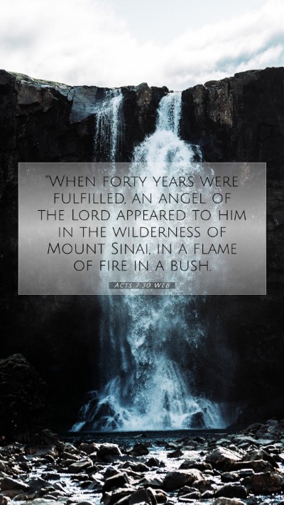 Picture 07 - Acts 7:30 WEB Mobile Phone Wallpaper - 