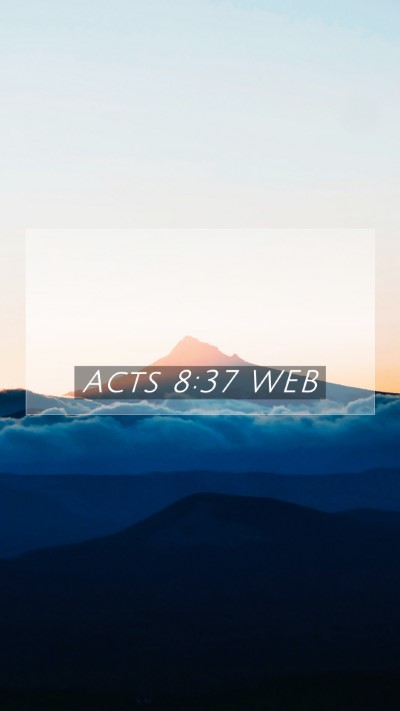 Picture 07 - Acts 8:37 WEB Mobile Phone Wallpaper -  - Mobile Bible Verse Wallpaper