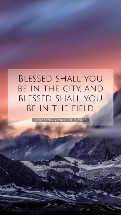 Picture 07 - Deuteronomy 28:3 WEB Mobile Phone Wallpaper - Blessed shall you be in the city, and blessed - Mobile Bible Verse Wallpaper