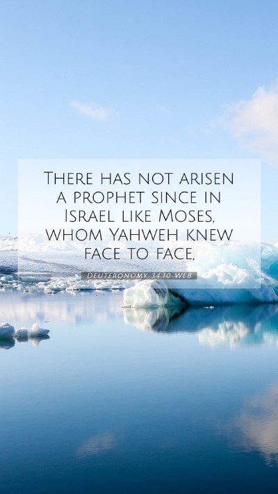 Picture 07 - Deuteronomy 34:10 WEB Mobile Phone Wallpaper - There has not arisen a prophet since in Israel - Mobile Bible Verse Wallpaper