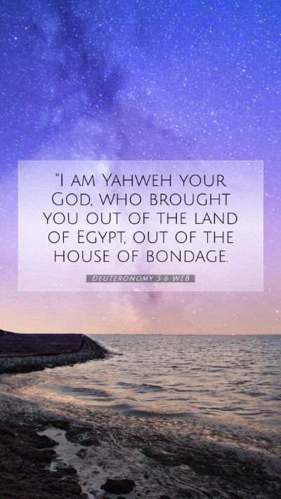 Picture 07 - Deuteronomy 5:6 WEB Mobile Phone Wallpaper - 
