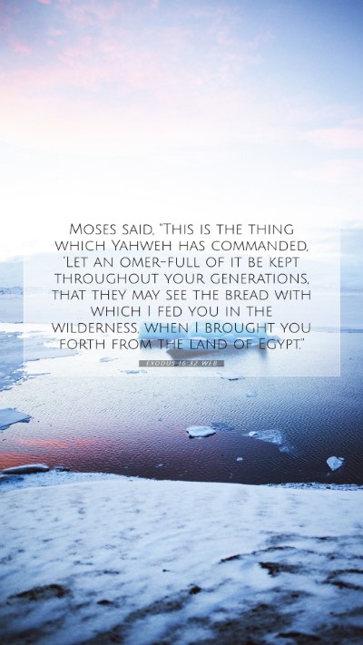 Picture 07 - Exodus 16:32 WEB Mobile Phone Wallpaper - Moses said, 