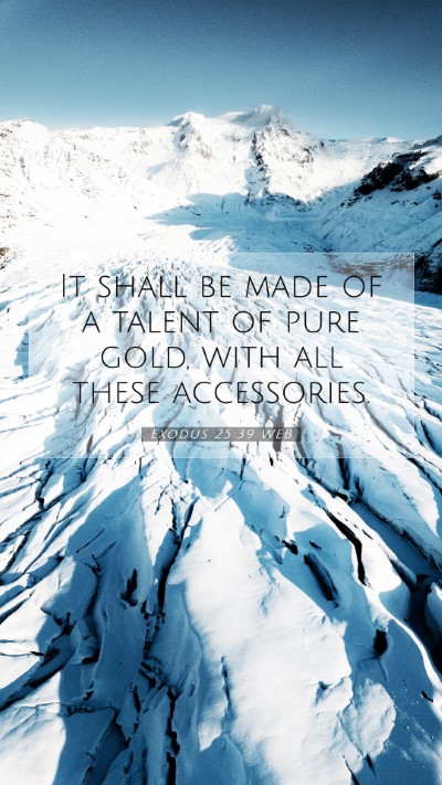 Picture 07 - Exodus 25:39 WEB Mobile Phone Wallpaper - It shall be made of a talent of pure gold, with - Mobile Bible Verse Wallpaper
