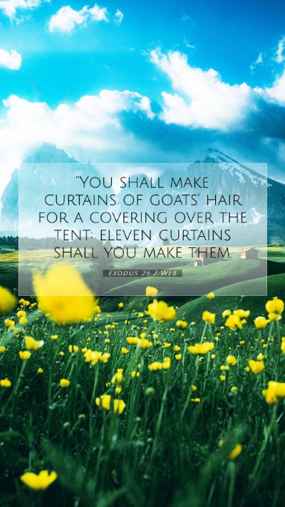 Picture 07 - Exodus 26:7 WEB Mobile Phone Wallpaper - 