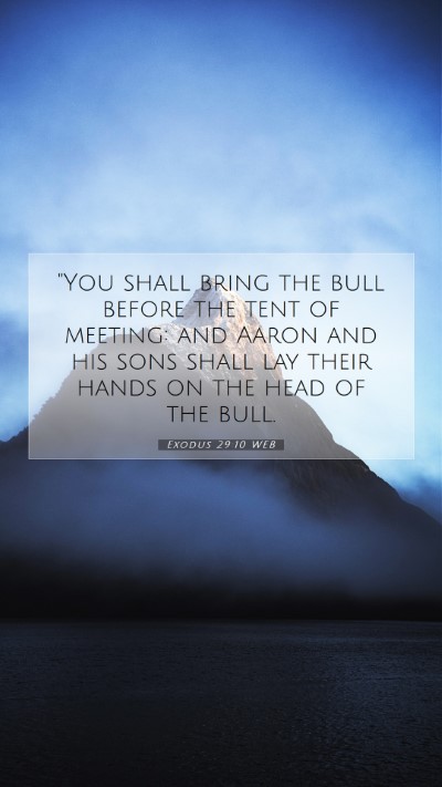 Picture 07 - Exodus 29:10 WEB Mobile Phone Wallpaper - 