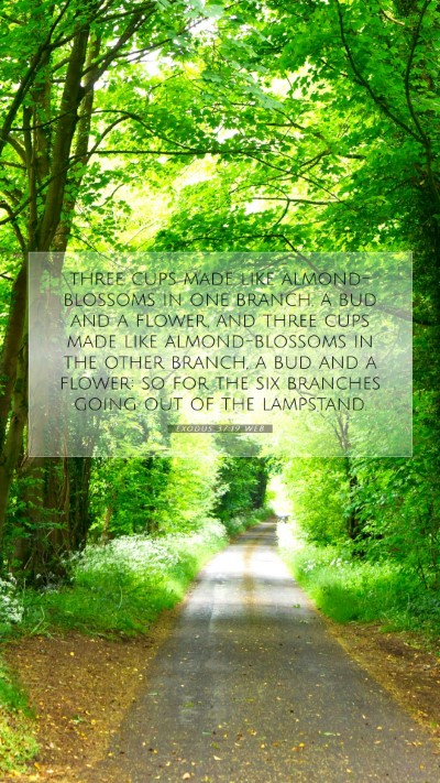 Picture 07 - Exodus 37:19 WEB Mobile Phone Wallpaper - three cups made like almond-blossoms in one - Mobile Bible Verse Wallpaper