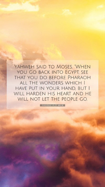 Picture 07 - Exodus 4:21 WEB Mobile Phone Wallpaper - Yahweh said to Moses, 