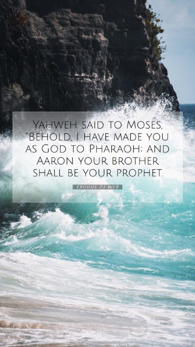 Picture 07 - Exodus 7:1 WEB Mobile Phone Wallpaper - Yahweh said to Moses, 