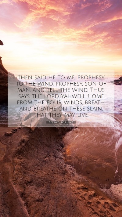 Picture 07 - Ezekiel 37:9 WEB Mobile Phone Wallpaper - Then said he to me, Prophesy to the wind, - Mobile Bible Verse Wallpaper