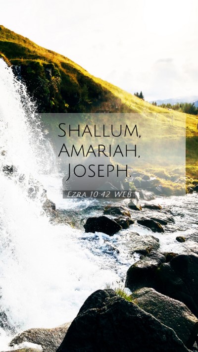 Picture 07 - Ezra 10:42 WEB Mobile Phone Wallpaper - Shallum, Amariah, - Mobile Bible Verse Wallpaper