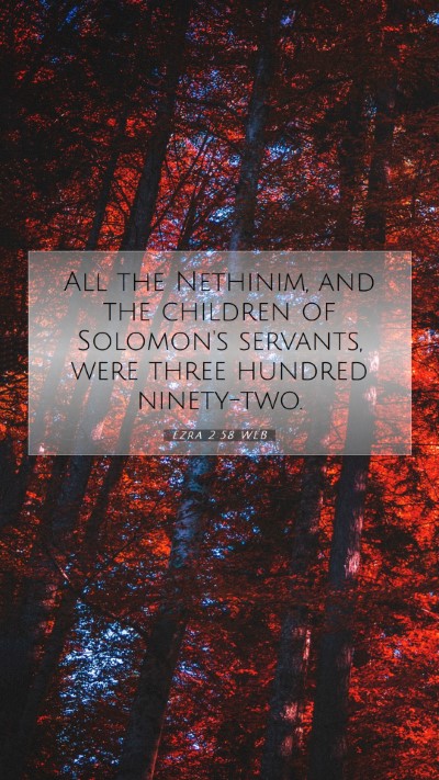 Picture 07 - Ezra 2:58 WEB Mobile Phone Wallpaper - All the Nethinim, and the children of Solomon's - Mobile Bible Verse Wallpaper