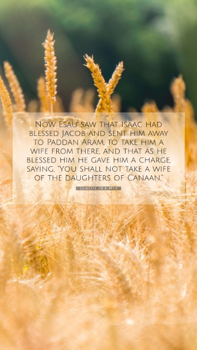 Picture 07 - Genesis 28:6 WEB Mobile Phone Wallpaper - Now Esau saw that Isaac had blessed Jacob and - Mobile Bible Verse Wallpaper