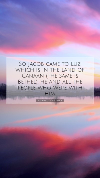 Picture 07 - Genesis 35:6 WEB Mobile Phone Wallpaper - So Jacob came to Luz, which is in the land of - Mobile Bible Verse Wallpaper