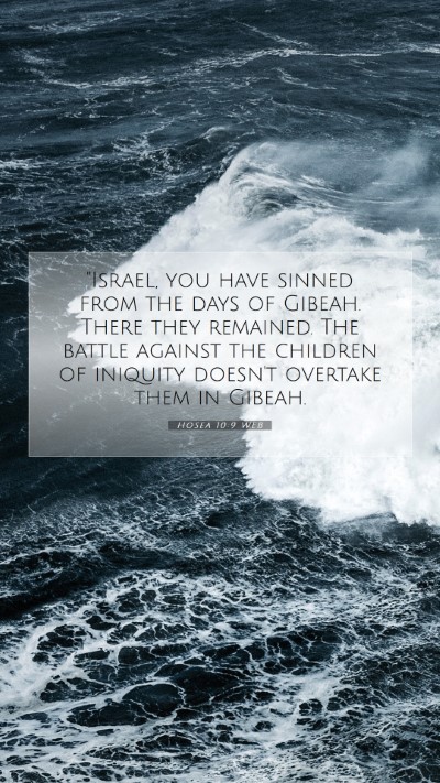 Picture 07 - Hosea 10:9 WEB Mobile Phone Wallpaper - 