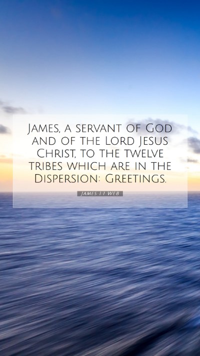 Picture 07 - James 1:1 WEB Mobile Phone Wallpaper - James, a servant of God and of the Lord Jesus - Mobile Bible Verse Wallpaper