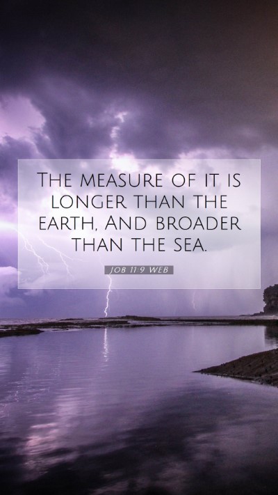 Picture 07 - Job 11:9 WEB Mobile Phone Wallpaper - The measure of it is longer than the earth, And - Mobile Bible Verse Wallpaper