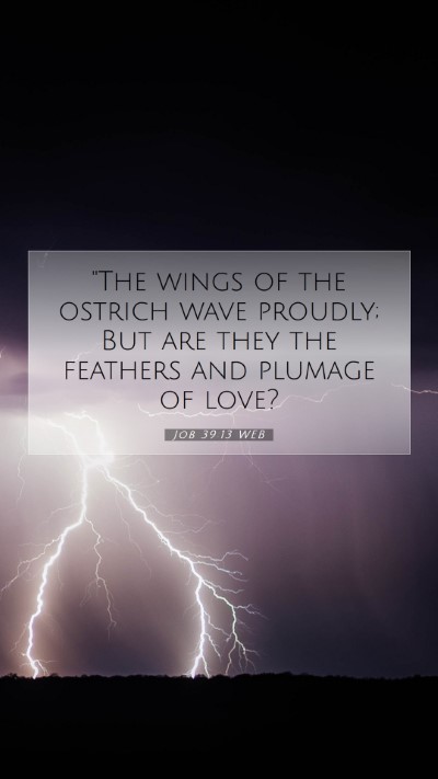 Picture 07 - Job 39:13 WEB Mobile Phone Wallpaper - 