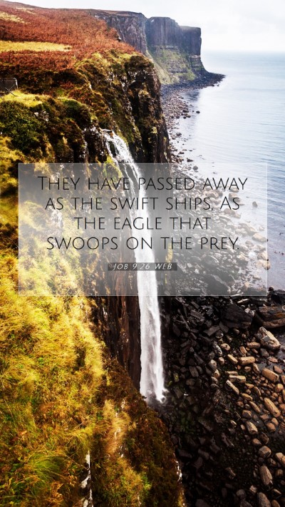 Picture 07 - Job 9:26 WEB Mobile Phone Wallpaper - They have passed away as the swift ships, As the - Mobile Bible Verse Wallpaper