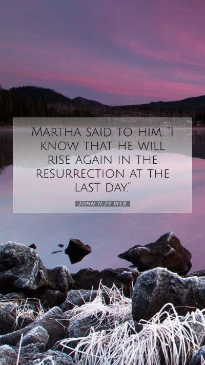 Picture 07 - John 11:24 WEB Mobile Phone Wallpaper - Martha said to him, 