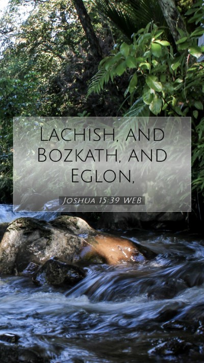 Picture 07 - Joshua 15:39 WEB Mobile Phone Wallpaper - Lachish, and Bozkath, and - Mobile Bible Verse Wallpaper