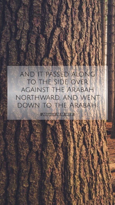 Picture 07 - Joshua 18:18 WEB Mobile Phone Wallpaper - and it passed along to the side over against the - Mobile Bible Verse Wallpaper