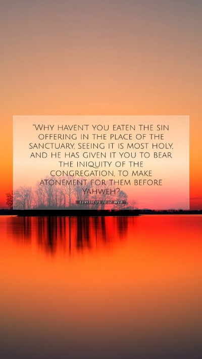 Picture 07 - Leviticus 10:17 WEB Mobile Phone Wallpaper - 