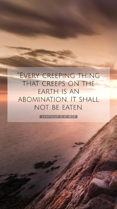 Picture 07 - Leviticus 11:41 WEB Mobile Phone Wallpaper - 