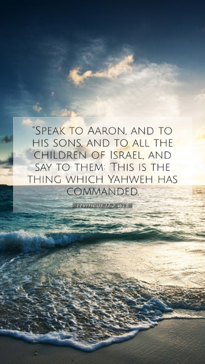 Picture 07 - Leviticus 17:2 WEB Mobile Phone Wallpaper - 