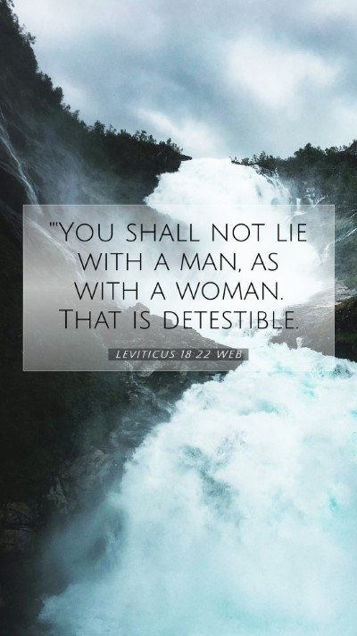 Picture 07 - Leviticus 18:22 WEB Mobile Phone Wallpaper - 