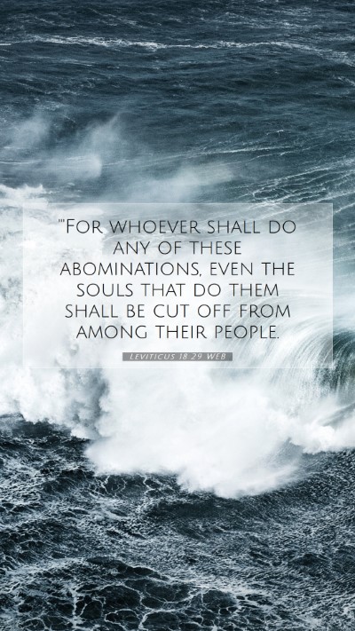 Picture 07 - Leviticus 18:29 WEB Mobile Phone Wallpaper - 