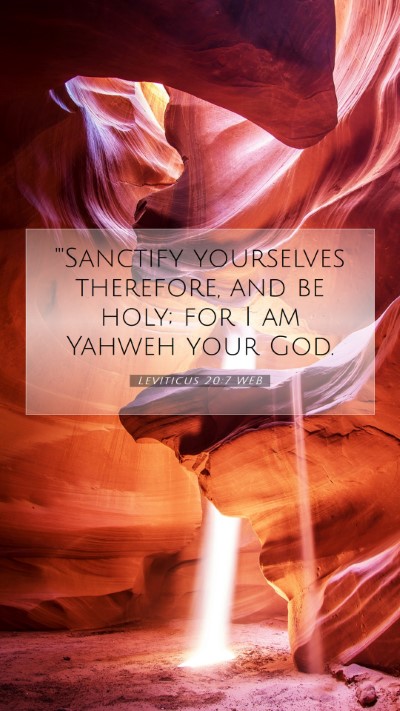Picture 07 - Leviticus 20:7 WEB Mobile Phone Wallpaper - 