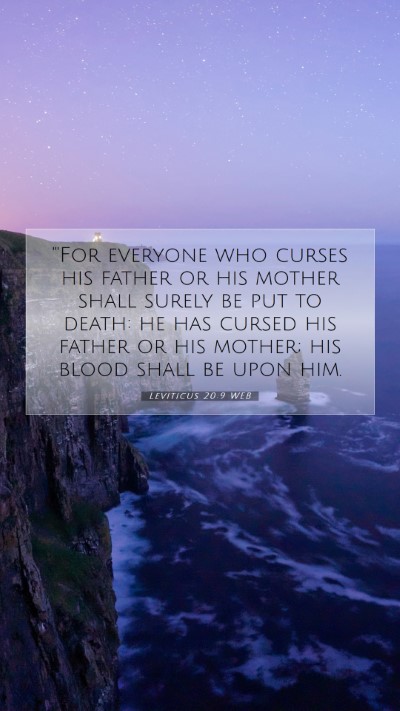 Picture 07 - Leviticus 20:9 WEB Mobile Phone Wallpaper - 