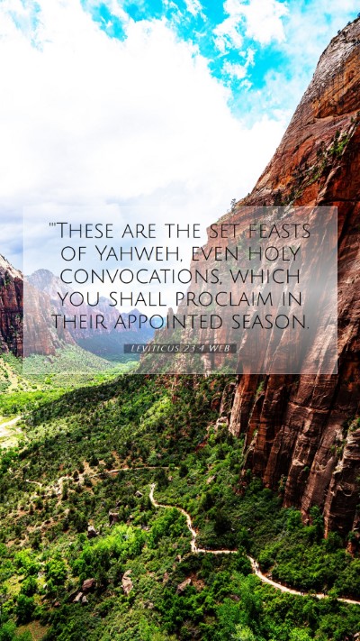 Picture 07 - Leviticus 23:4 WEB Mobile Phone Wallpaper - 