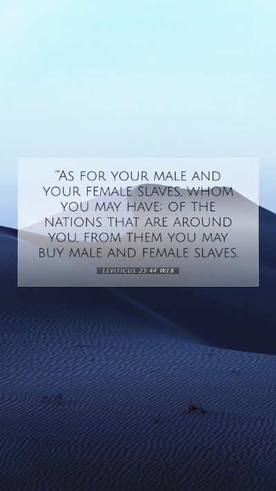 Picture 07 - Leviticus 25:44 WEB Mobile Phone Wallpaper - 