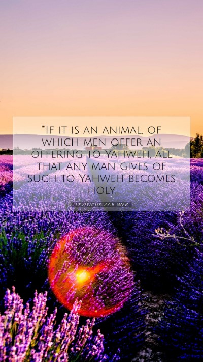 Picture 07 - Leviticus 27:9 WEB Mobile Phone Wallpaper - 