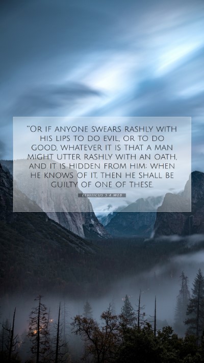 Picture 07 - Leviticus 5:4 WEB Mobile Phone Wallpaper - 
