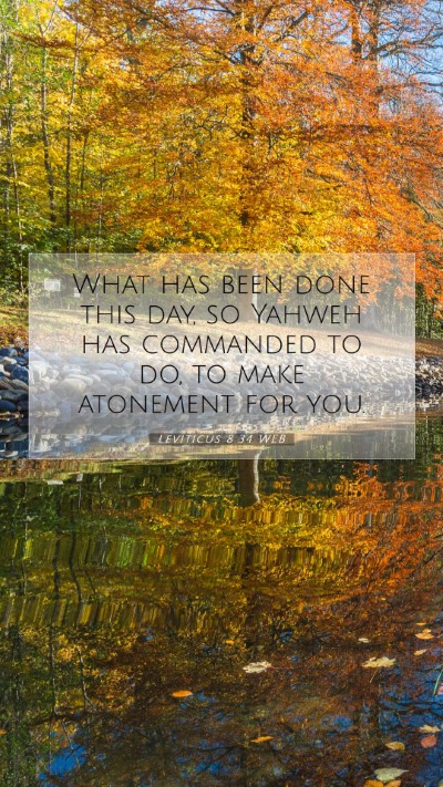 Picture 07 - Leviticus 8:34 WEB Mobile Phone Wallpaper - What has been done this day, so Yahweh has - Mobile Bible Verse Wallpaper