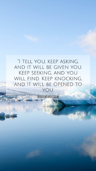 Picture 07 - Luke 11:9 WEB Mobile Phone Wallpaper - 