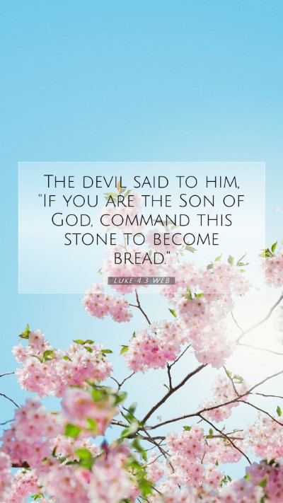 Picture 07 - Luke 4:3 WEB Mobile Phone Wallpaper - The devil said to him, 