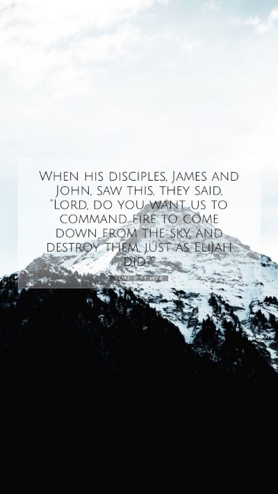 Picture 07 - Luke 9:54 WEB Mobile Phone Wallpaper - When his disciples, James and John, saw this, - Mobile Bible Verse Wallpaper