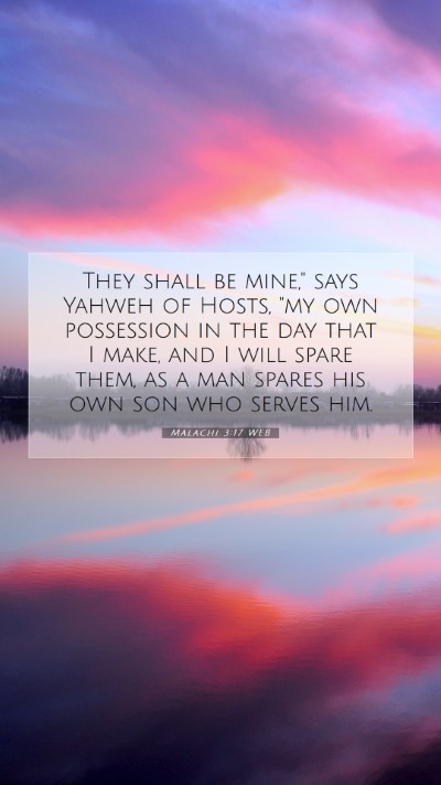 Picture 07 - Malachi 3:17 WEB Mobile Phone Wallpaper - They shall be mine,