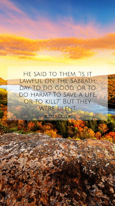 Picture 07 - Mark 3:4 WEB Mobile Phone Wallpaper - He said to them, 