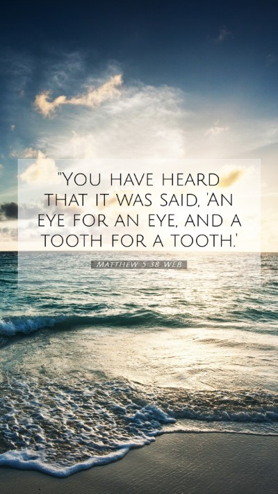 Picture 07 - Matthew 5:38 WEB Mobile Phone Wallpaper - 