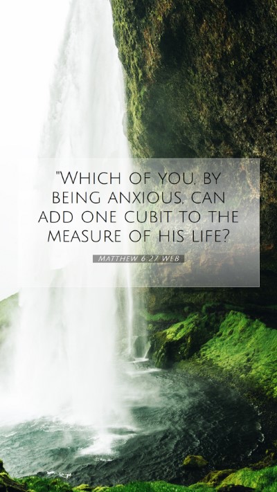 Picture 07 - Matthew 6:27 WEB Mobile Phone Wallpaper - 