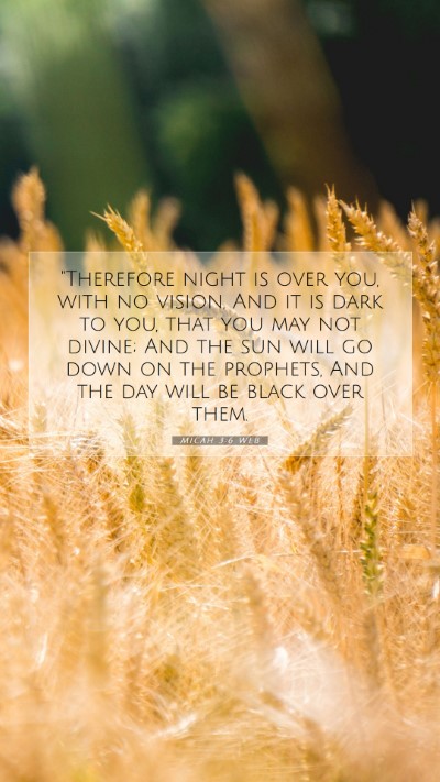 Picture 07 - Micah 3:6 WEB Mobile Phone Wallpaper - 
