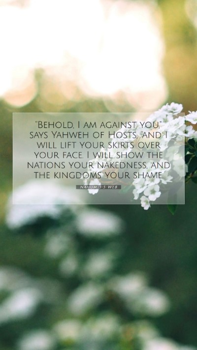 Picture 07 - Nahum 3:5 WEB Mobile Phone Wallpaper - 